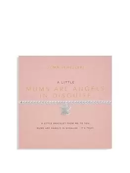 Image of Joma Jewellery Mother's Day - A Little... Mum's Are Angels In Disguise, Silver Bracelet - 17.5Cm Stretch, Silver, Women