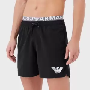 Image of Emporio Armani Logo Band Nylon Swim Shorts - XL