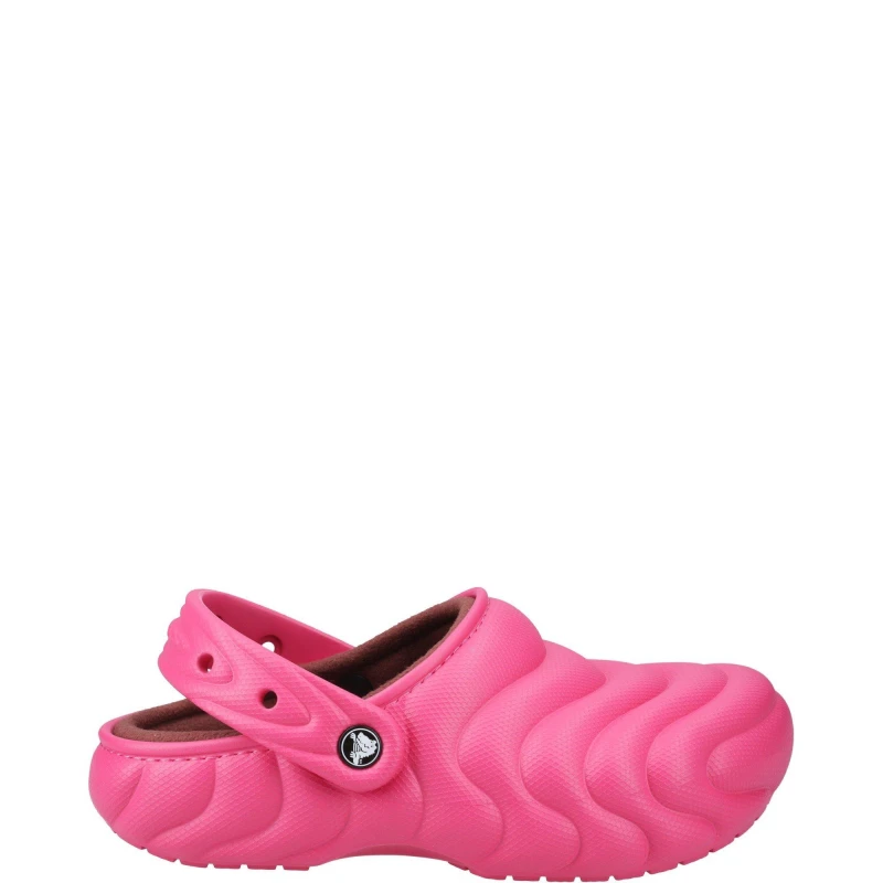 Image of Crocs Unisex Classic Lined Overpuff Clogs Dragon Fruit W9/M8