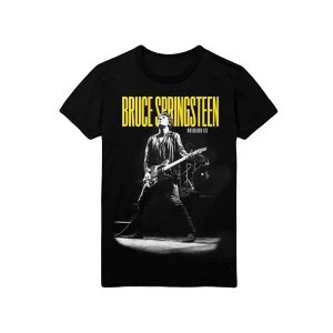 Image of Bruce Springsteen - Winterland Ballroom Guitar Unisex Medium T-Shirt - Black