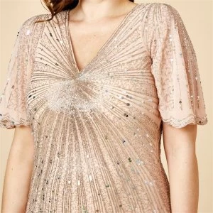 Image of Biba Deco Sequin Dress - Rose