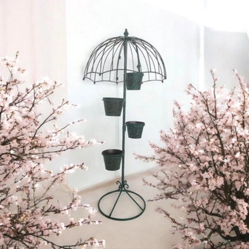 Image of 130Cm Green Metal Garden Planter