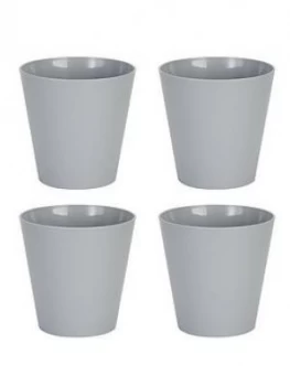 Image of Wham Set Of 4 Grey 16Cm Round Studio Planter Covers
