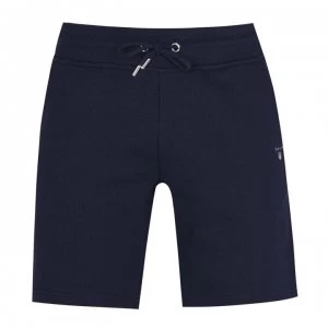 Image of Gant Organic Sweat Shorts - Navy 433