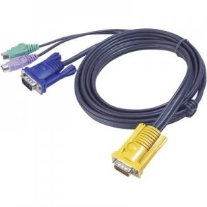 Image of ATEN KVM Cable [1x SPHD-15 plug - 2x PS/2 plug, VGA plug] 1.80 m Black