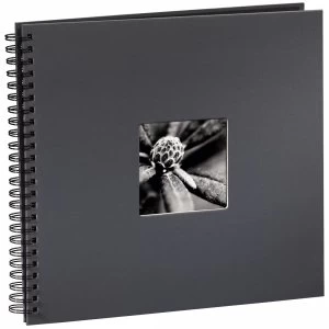Image of Fine Art Spiralbound Album 36 x 32cm 50 Black pages Grey