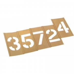 Image of Stencils Interlocking Brass Number Stencil Set 2"