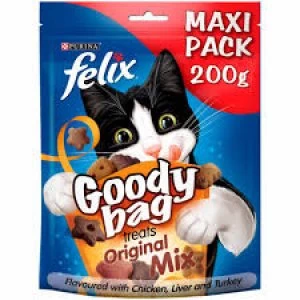 Image of Felix Goody Bag Original Chicken Cat Treats 200g