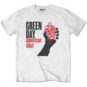 Image of Green Day - American Idiot Mens Medium T-Shirt - White