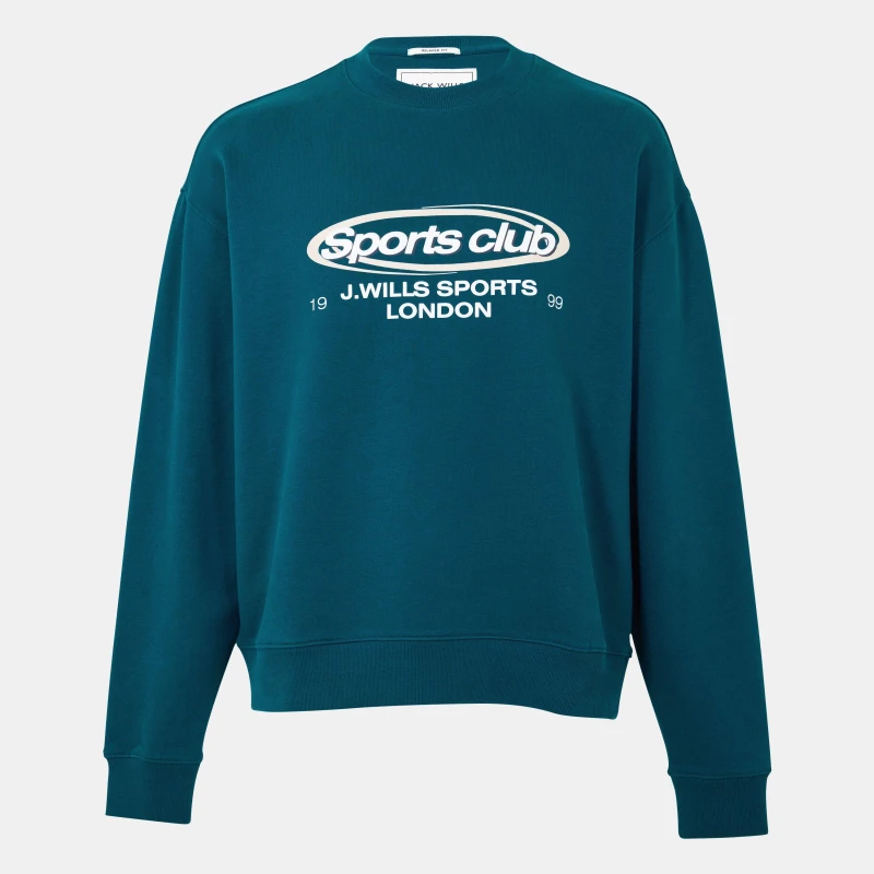 Image of Jack Wills Sports Club Sweatshirt - Green Green XS