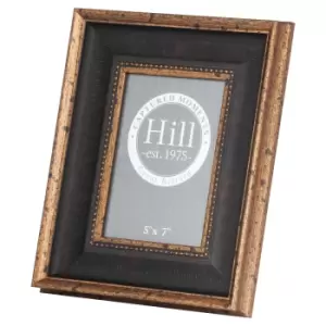 Image of Black And Antique Gold Beaded 5X7 Photo Frame