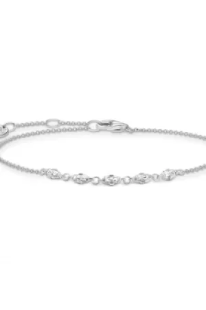Image of Thomas Sabo Charm Club Charming Silver Baguette Bracelet A2024-051-14-L19V