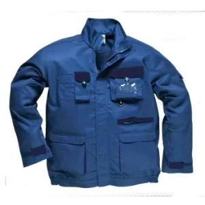 Image of Portwest Mens Texo Contrast Work Jacket Royal Blue L