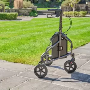 Image of NRS Healthcare 3 Wheel Aluminium Rollator - Silver