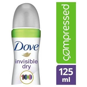 Image of Dove Invisible Dry Aerosol Deodorant Compressed 125ml