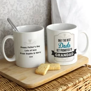 Image of Personalised 'Only the Best Dads Get Promoted' Mug