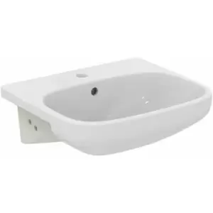 Image of I.Life a Semi Countertop Washbasin 500mm Wide - 1 Tap Hole - Ideal Standard