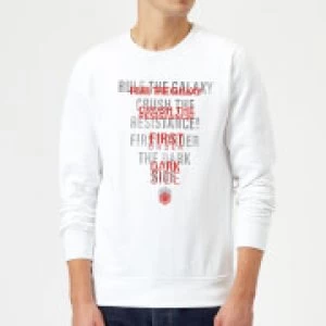 Image of Star Wars Dark Side Echo White Sweatshirt - White - L