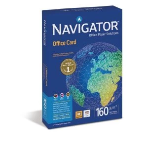 Image of Navigator Office Premium Card High Quality 160gsm A4 Bright White Ref NOC1600001 250 Sheets