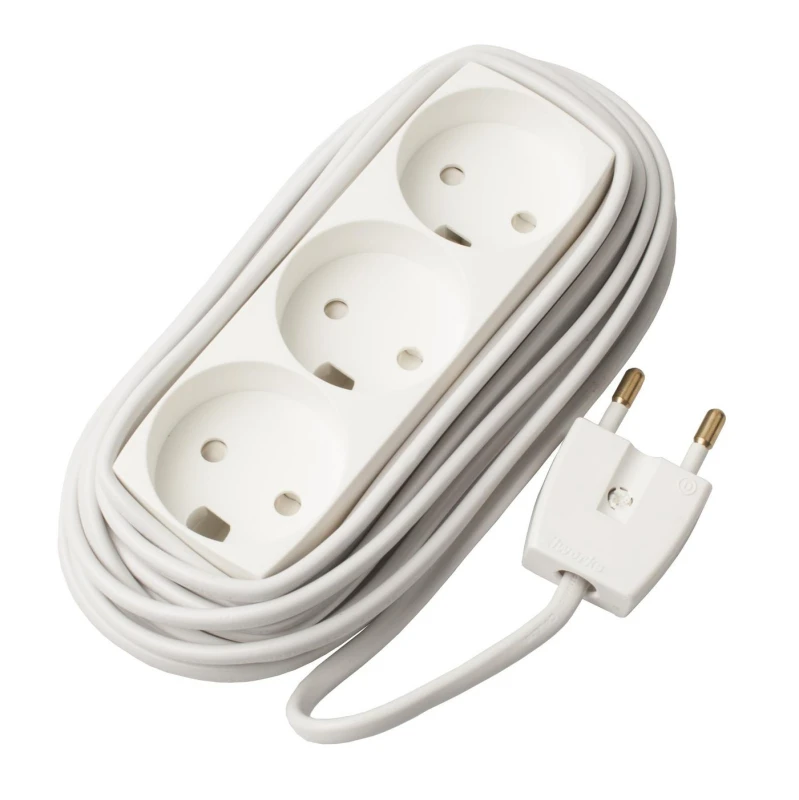 Image of Microconnect GRUELU3H050 power extension 5m 3 AC outlet(s) White