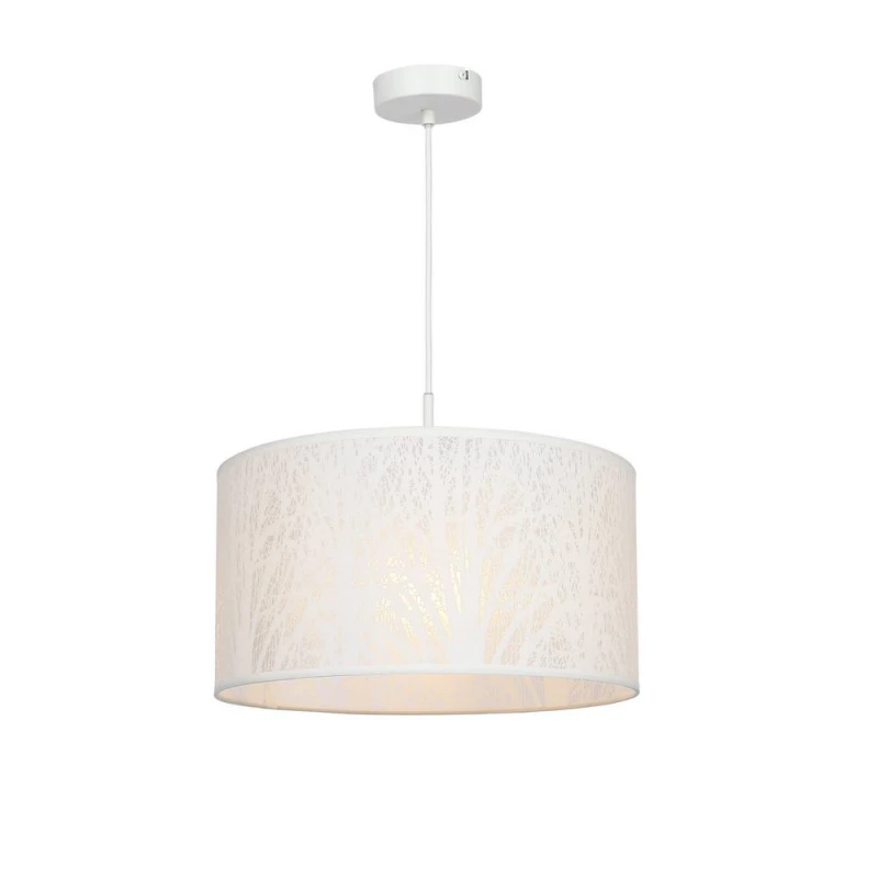 Image of Netlighting Pinni Cylindrical Pendant Ceiling Light White 1x E27 White Unisex