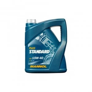 Image of Mannol Standard 5L Universal Mineral Engine Oil 15w40 API CF/SL