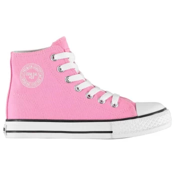 Image of SoulCal Canvas Hi Top Trainers Childrens - Pink