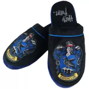 Image of Harry Potter Mens Ravenclaw Slippers (8-10 UK) (Black/Blue)