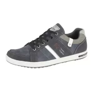 Image of Route 21 Mens Denim Original Lace Up Casual Trainers (9 UK) (Navy)