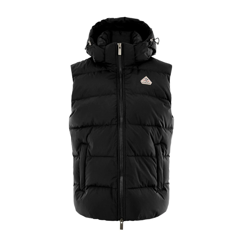 Image of Pyrenex Mens Spoutnic Water Resistant Duck Down Hooded Gilet Black 0009 male S