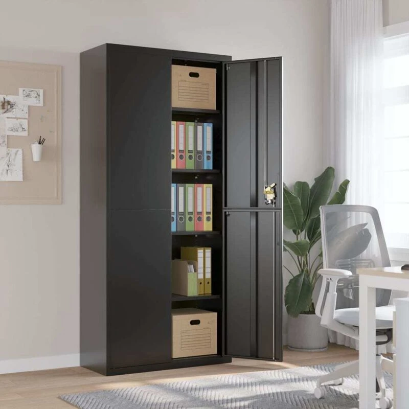 Image of VIDAXL File Cabinet Black 90x40x200cm Steel vidaXL 8720845889845