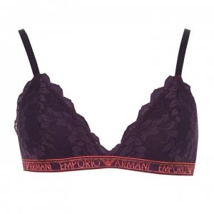 Image of Emporio Armani Lace Bra Grape Size L Women