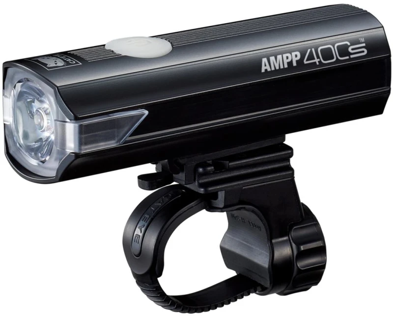 Image of Cateye Ampp 400S Rechargeable Front Cycle Light NO SIZE BLACK - Cycles UK