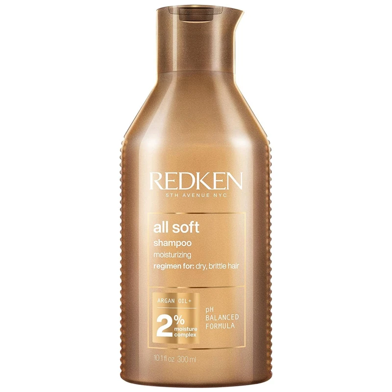 Image of Redken All Soft Shampoo for Dry Hair, with Argan Oil for Softness and Shine 300ml