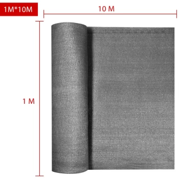 Image of Shade Net, Balcony Covering 1-1.2-1.4x10m Anthrazit 1x10m (de) - Detex
