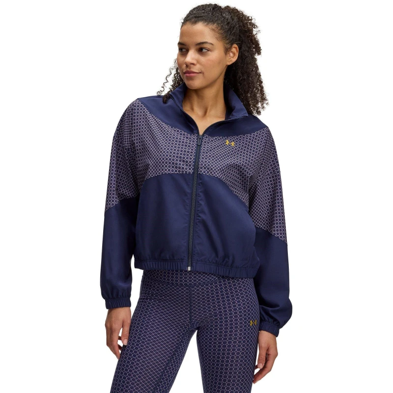 Image of Under Armour Womens Holiday Rival Performance Training Jacket Blue female 8 (XS)