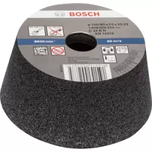Image of Bosch Conical Abrasive Cup Wheel For Stone 110mm 24g