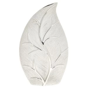 Image of Leaf Wide Vase Champagne Large