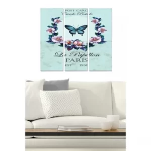 Image of MDF96965686 Multicolor Decorative MDF Painting (3 Pieces)