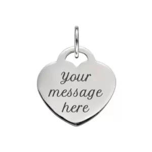 Image of JG Signature Silver Love Heart Pendant Charm