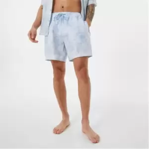 Image of Jack Wills Washed Print Swim Short - Blue