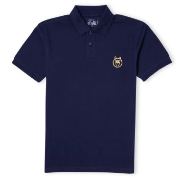 Image of Marvel Loki Logo Unisex Polo - Navy - M