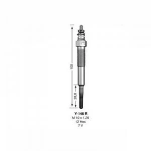 Image of NGK Glow Plug Y-146R Y146R (7492)