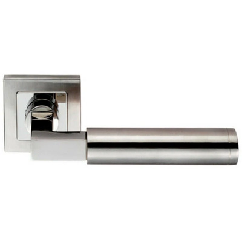 Image of Loops PAIR Square Cut Mitred Bar Handle Concealed Fix Polished & Satin Steel Metallics