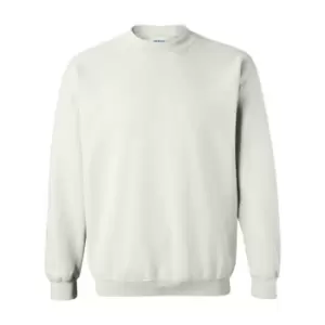 Image of Gildan Heavy Blend Unisex Adult Crewneck Sweatshirt (S) (White)