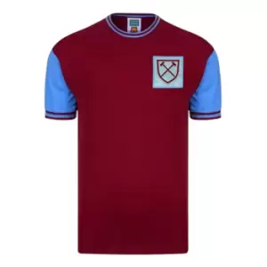 Image of West Ham United 1966 No6 Retro Football Shirt