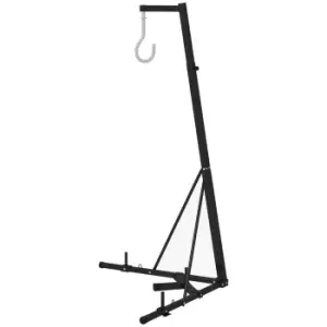Image of SPORTNOW Foldable Punch Bag Stand for Heavy Bag, Speed Bag, Freestanding and Adjustable - Black
