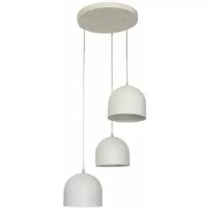 Image of Helam Lighting - Helam Madison Cluster Pendant Ceiling Light White 35cm