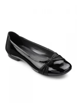 Image of Hotter Hotter Smart Ballerina Flat Shoe Black