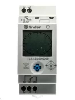 Image of Finder Digital with NFC DIN Rail Time Switch 110 230 V ac
